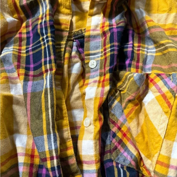 Old navy spring the classic shirt flannel style multicolor buttondown wo… - Picture 3 of 4